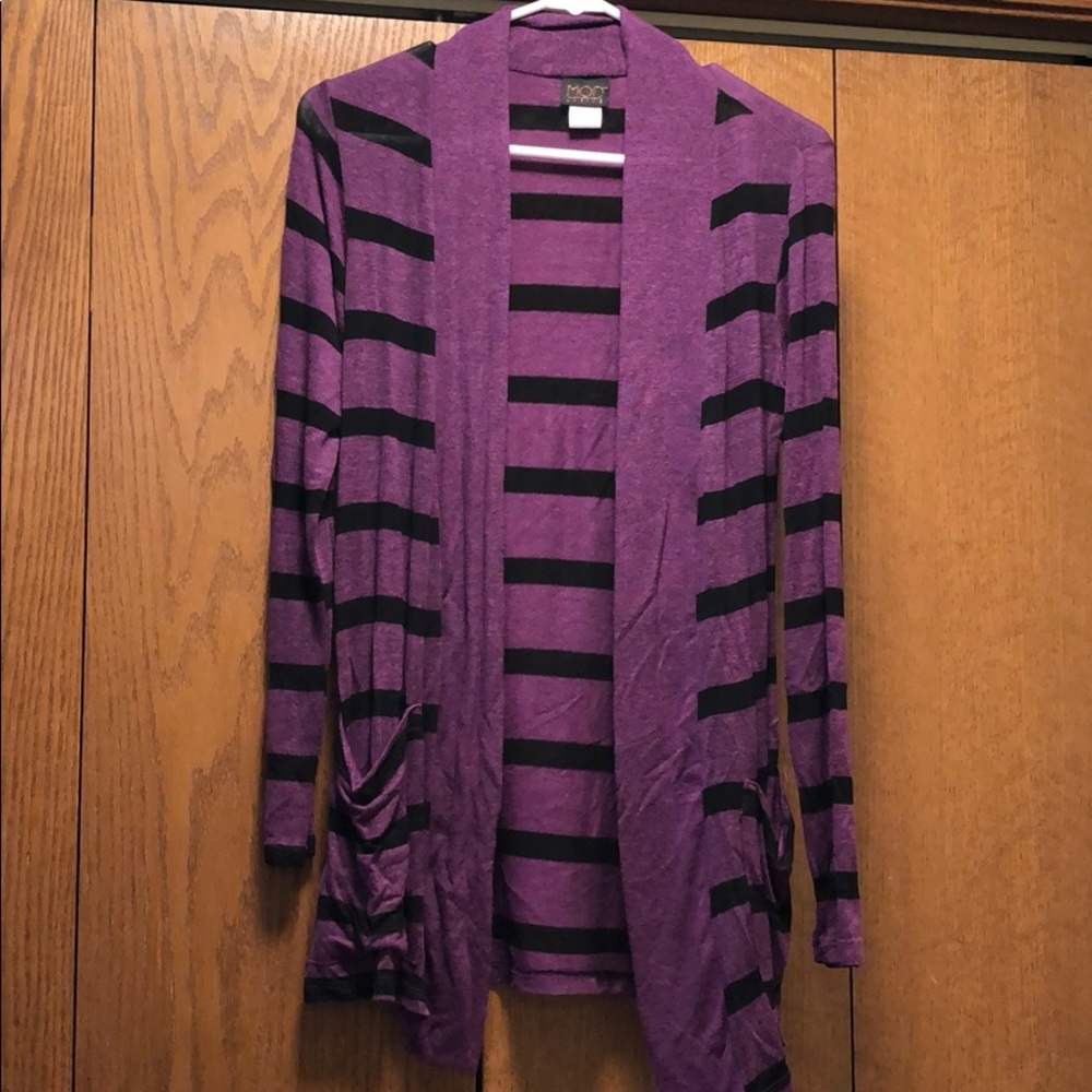 Long striped sweater